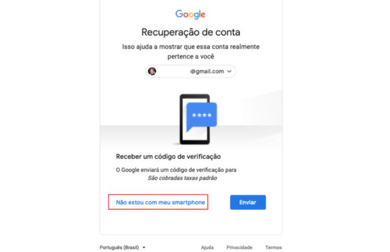 recuperar conta do google