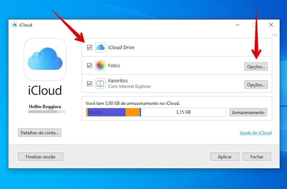 baixar icloud para windows